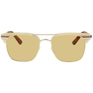 GUCCI Browline Men's Sunglasses, GG0287S 005 52, NWOT